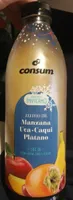Zumo de manzana, uva, caqui, plátano