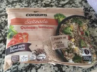 Salteado quinoa y lentejas