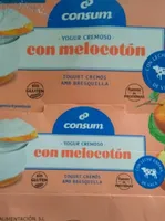 Yogur cremoso con melocotón