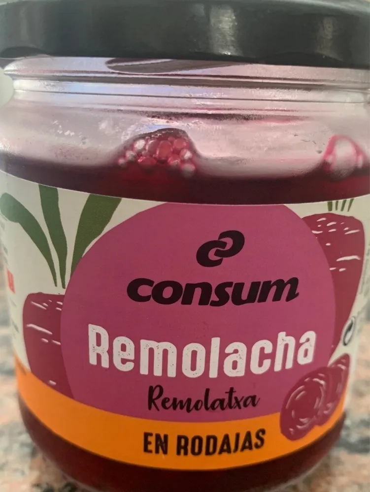 Remolacha en rodajas