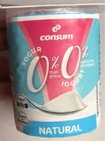 Yogur natural 0%grasa 0%azúcares