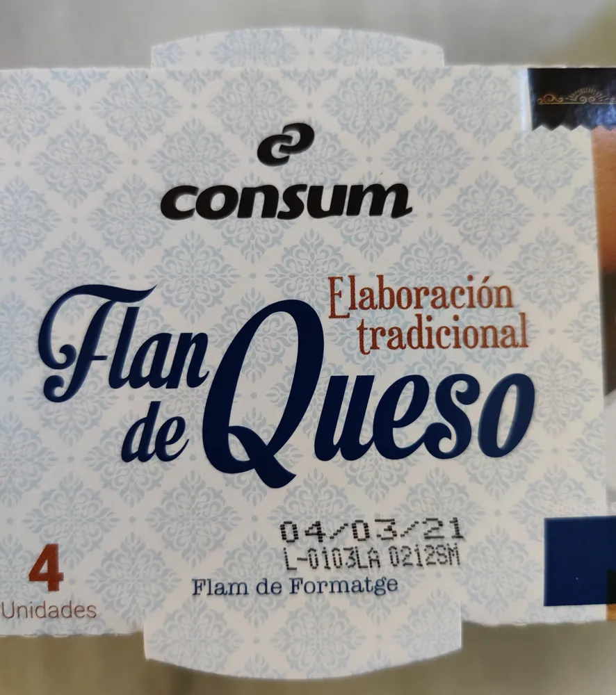 Flan de queso