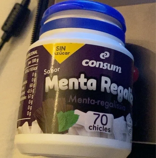 Sabor menta regaliz sin azúcar