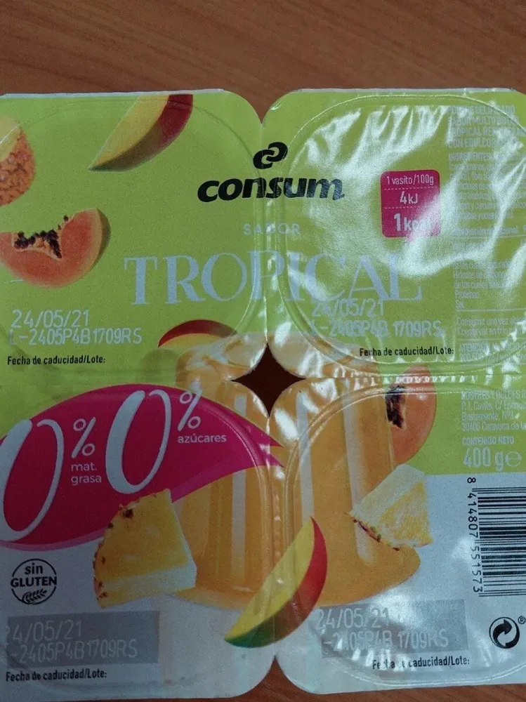 Gelatina tropical 0,0