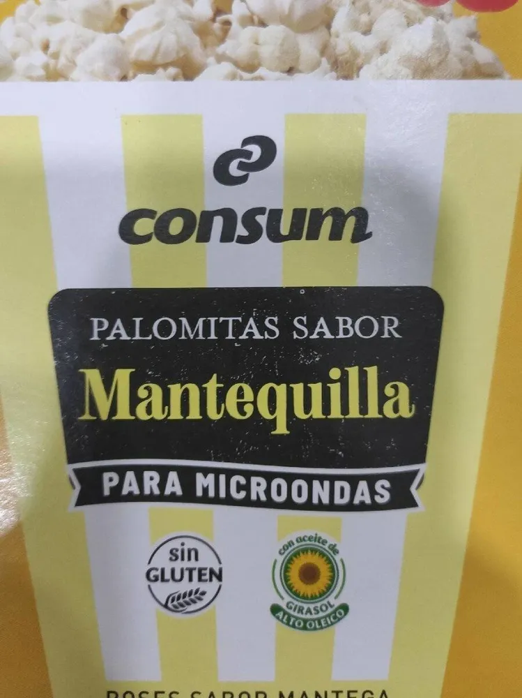 Palomitas sabor mantequilla para microondas