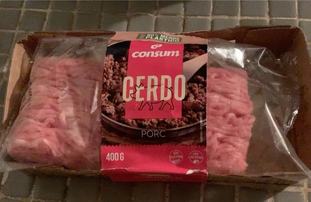 Carne picada de cerdo