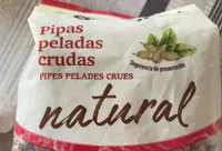 Pipas peladas crudas natural