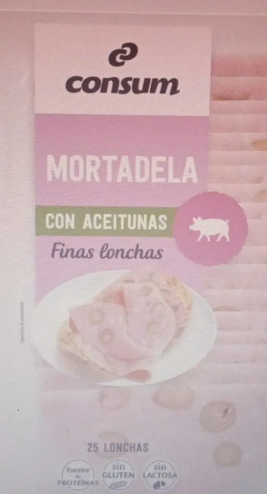Mortadela con aceitunas