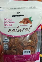 Nuez pecana cruda natural