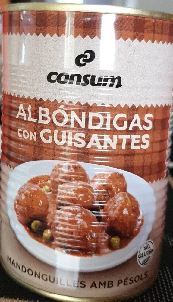 Albóndigas con guisantes