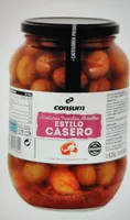 Aceitunas partidas aliñadas estilo casero