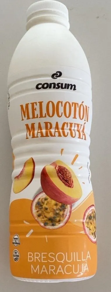 Yogur líquido semidesnatado con melocotón y maracuyá