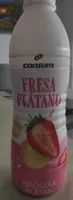 Yogur líquido fresa y plátano