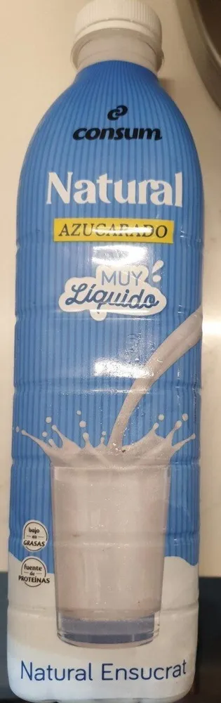 Yogurt natural azucarado