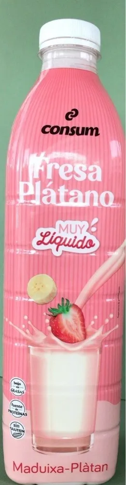 Yogur líquido fresa/plátano