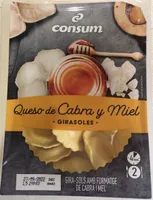 Girasoles de queso de cabra y miel