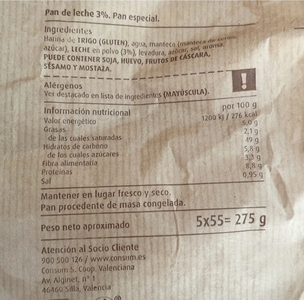 Pan de leche