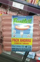 Salchichas cocidas de pollo y cerdo ahumado