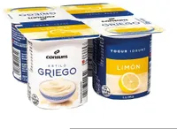 Yogur griego con limón azucarado