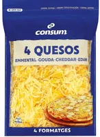 Queso Rallado 4 Quesos - Consum