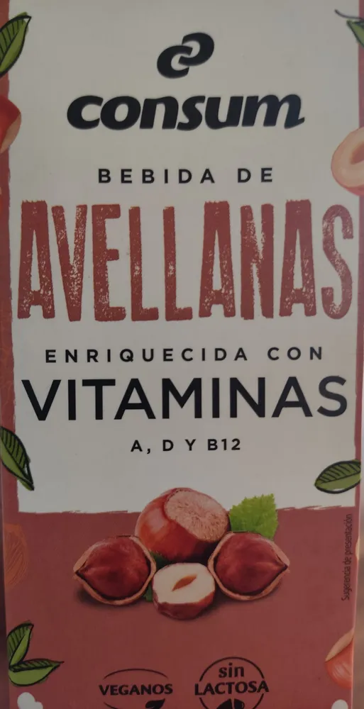 Bebida de avellanas