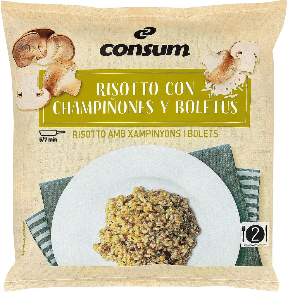 Risotto Con Champiñones Y Boletus