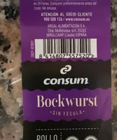 Bockwurst pollo y pavo