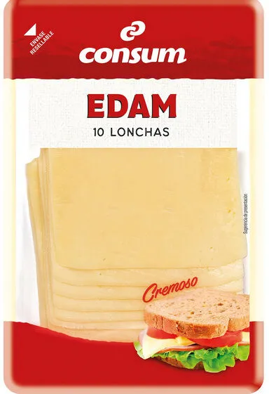 Queso EDAM madurado en lonchas