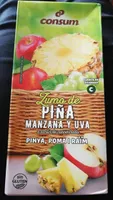 Zumo piña manzana y uva