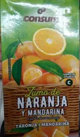Zumo de naranja y mandarina