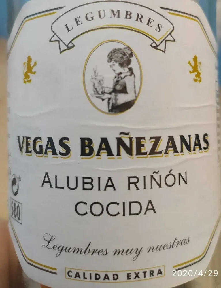 Alubia riñon cocida