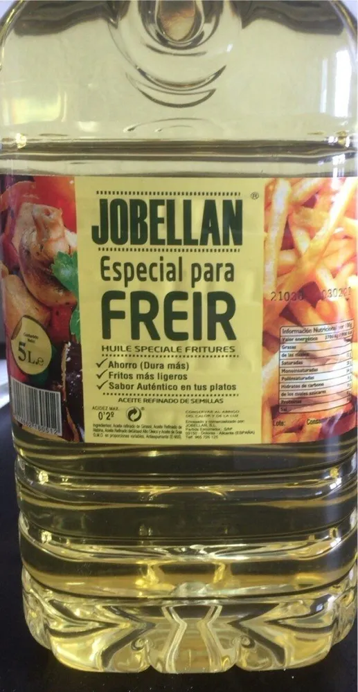 Aceite especial para freir