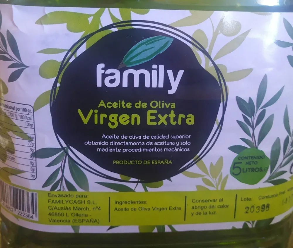Aceite de oliva virgen extra