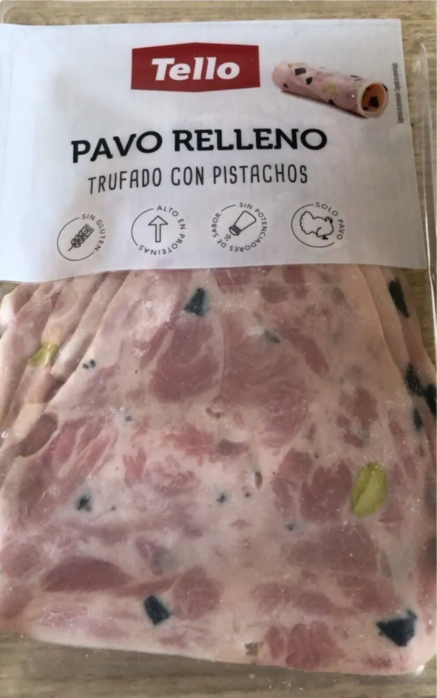 Pavo relleno trufado con pistachos