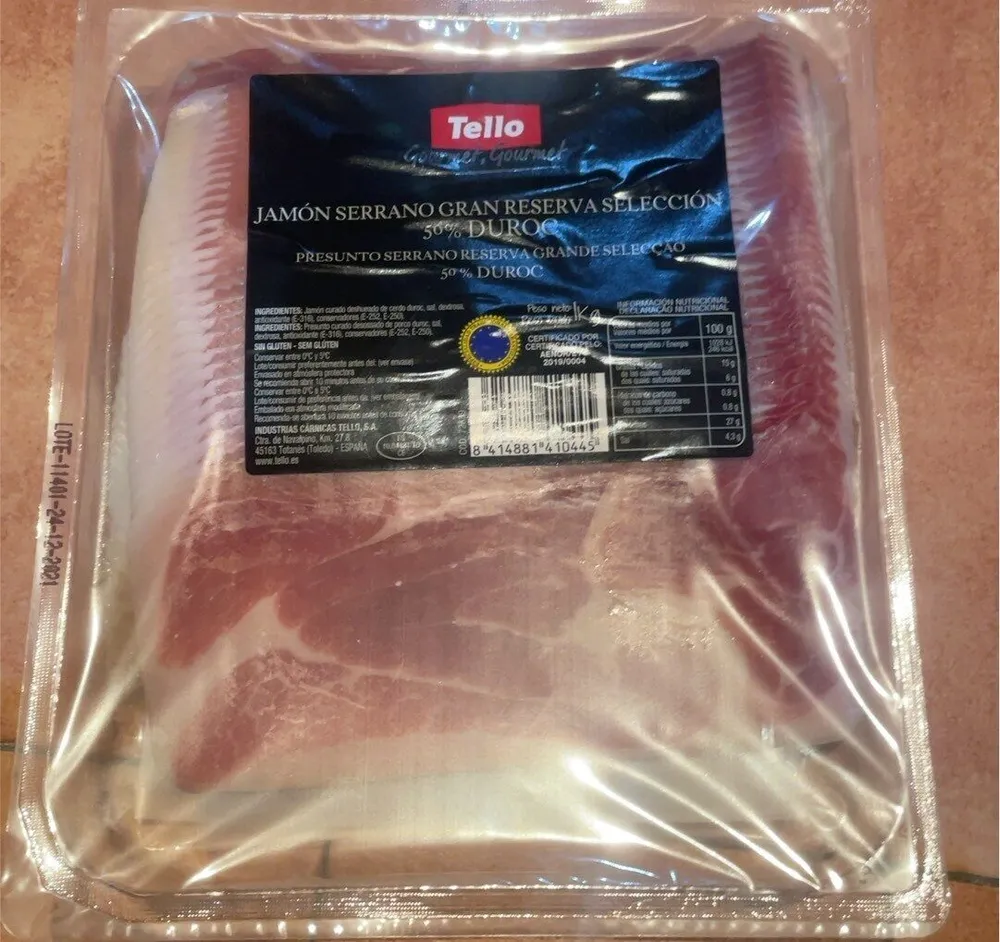 Jamón serrano gran reserva duroc