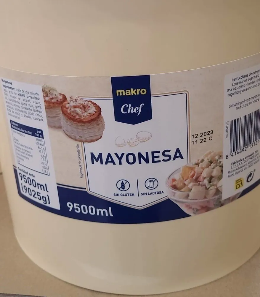 Mayonesa makro chef