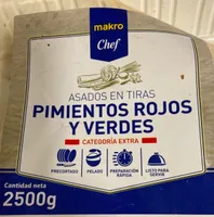 Asados en tiras Pimientos Rojos y Verdes