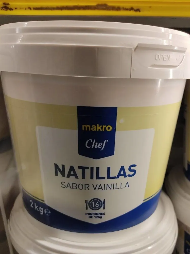 Natillas Makro Chef