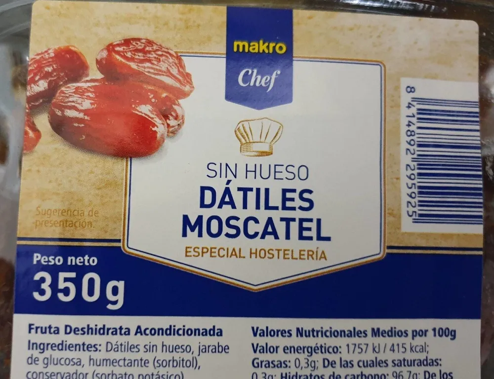 Dátiles moscatel