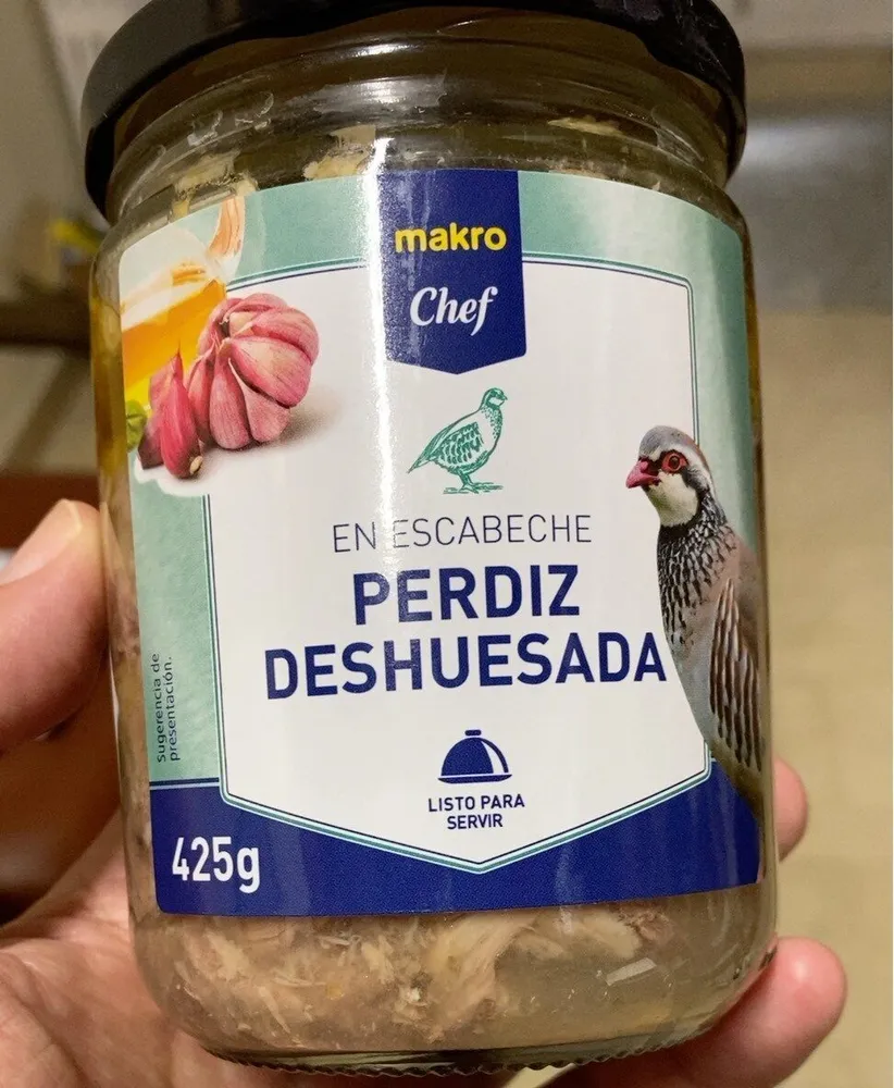 Perdiz deshuesada