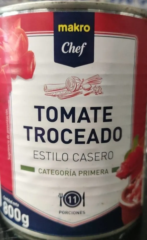 Tomate troceado estilo casero