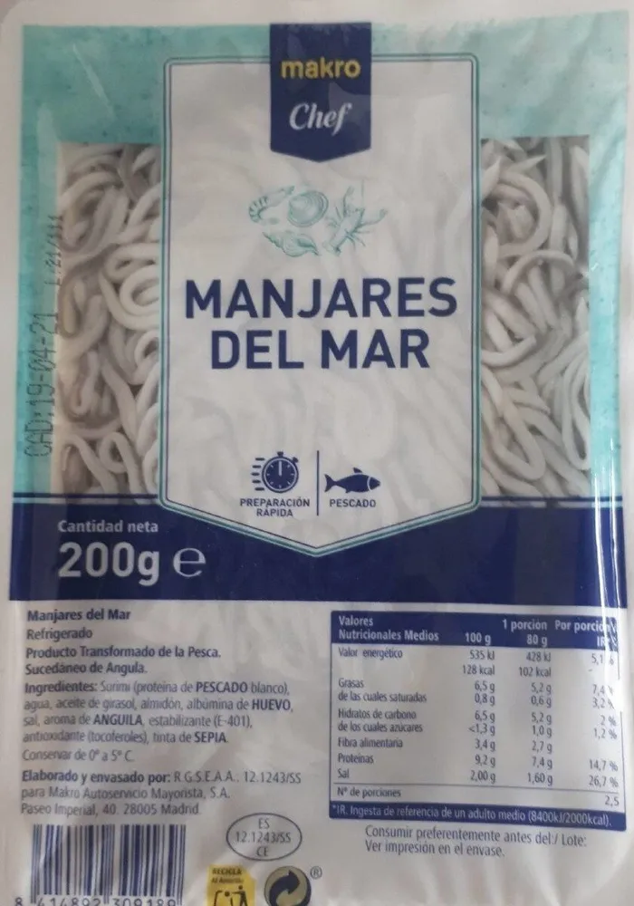 Manjares del mar