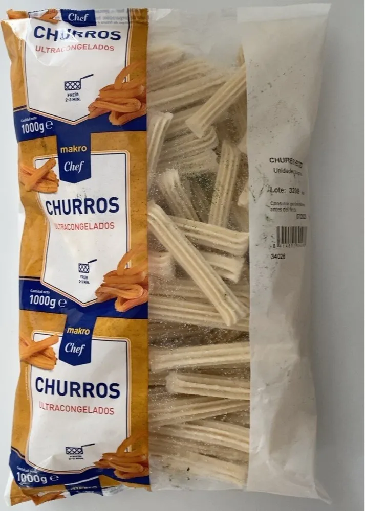 Churros ultracongelados Chef