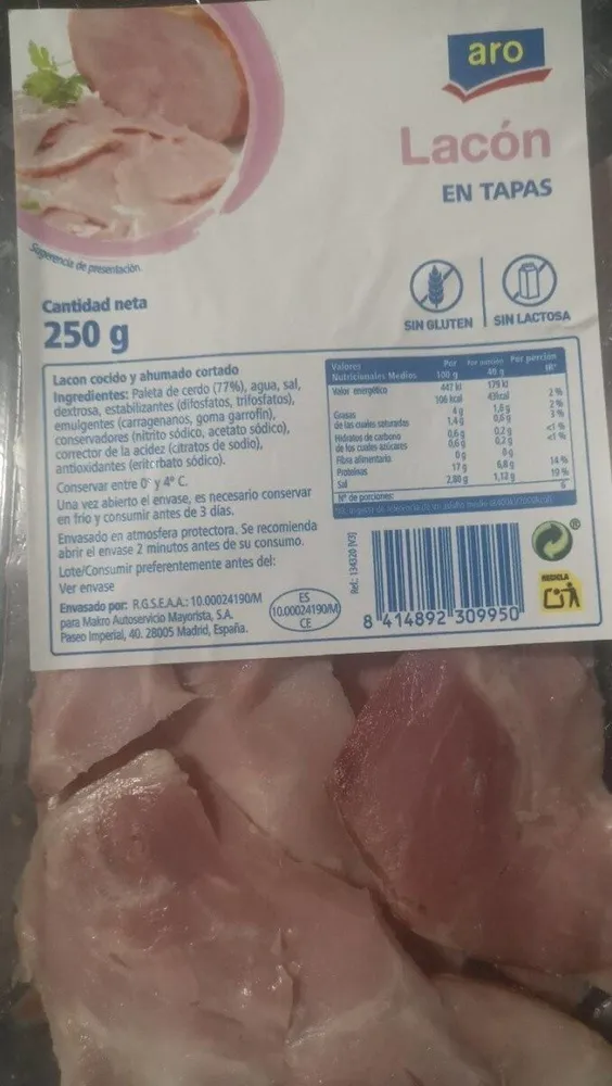 Lacón en tapas