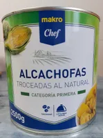 Alcachofas troceadas al natural