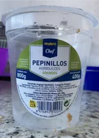 Pepinillos agridulces grandes