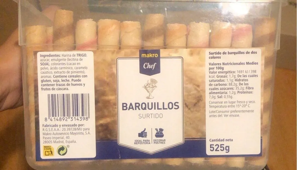 Barquillos surtido
