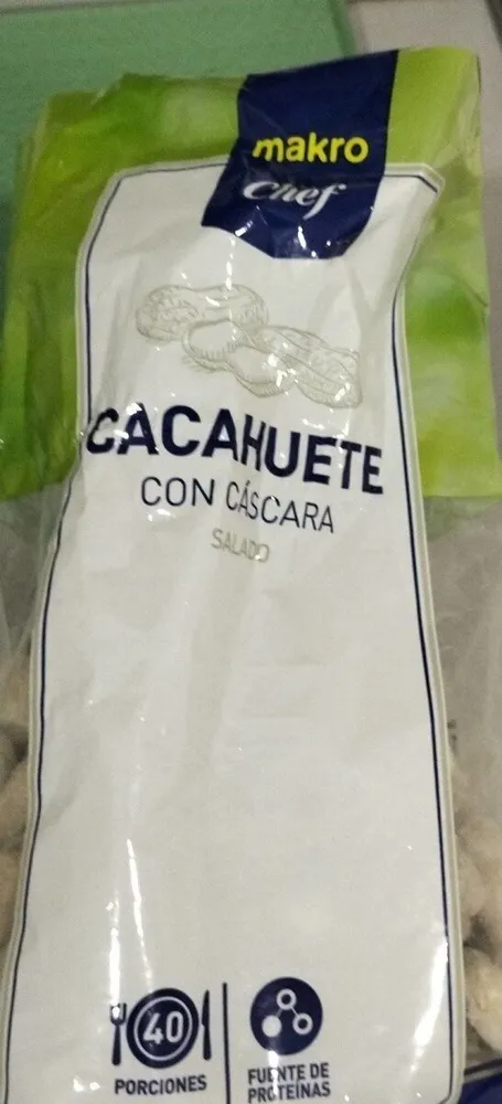Cacahuete con cáscara salado
