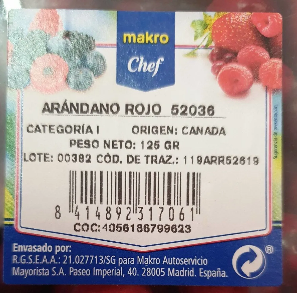 Arandano rojo