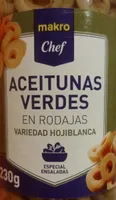 Aceitunas Verdes en rodajas hojiblanca